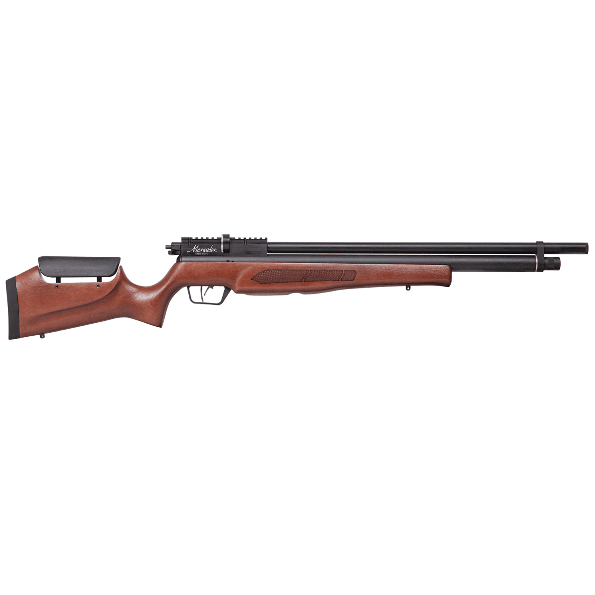 Crosman Marauder Air Rifle - .22 PCP, 10rd Capacity, Black Receiver, Turkish Walnut Fixed Stock with Adjustable Cheek Rest - BP22SAW Crosman Marauder Air Rifle - .22 PCP, 10rd Capacity, Black Receiver, Turkish Walnut Fixed Stock with Adjustable Cheek Rest - BP22SAW