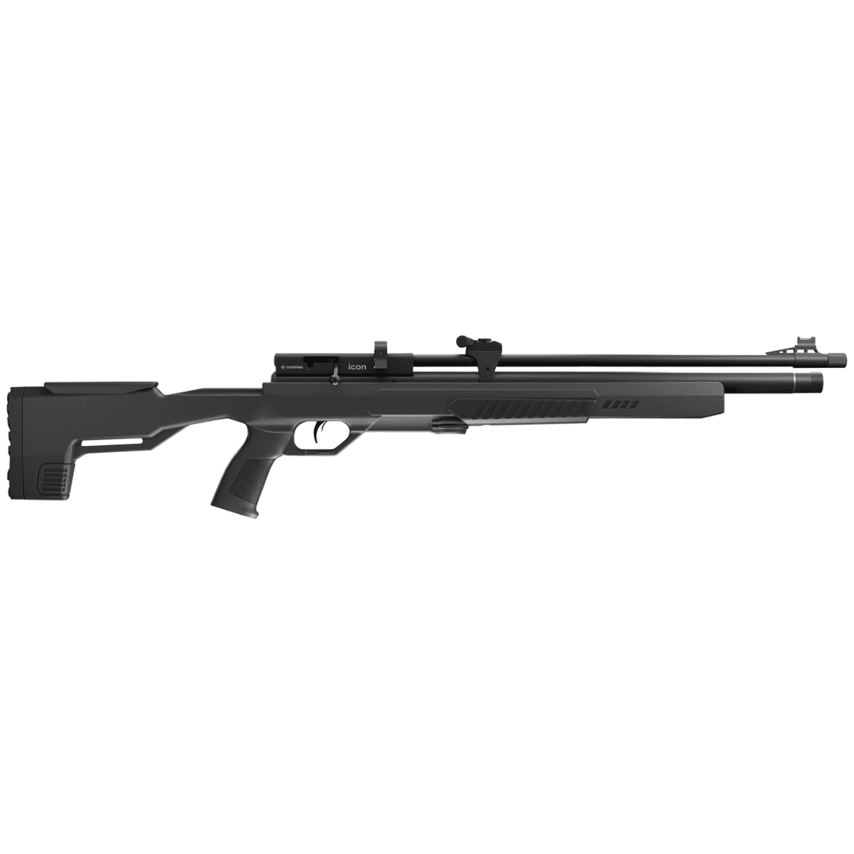 Crosman Icon Air Rifle - .177 PCP, 12+1 Shot, Black Receiver, Black Fixed All-Weather Stock - CPI77S Crosman Icon Air Rifle - .177 PCP, 12+1 Shot, Black Receiver, Black Fixed All-Weather Stock - CPI77S