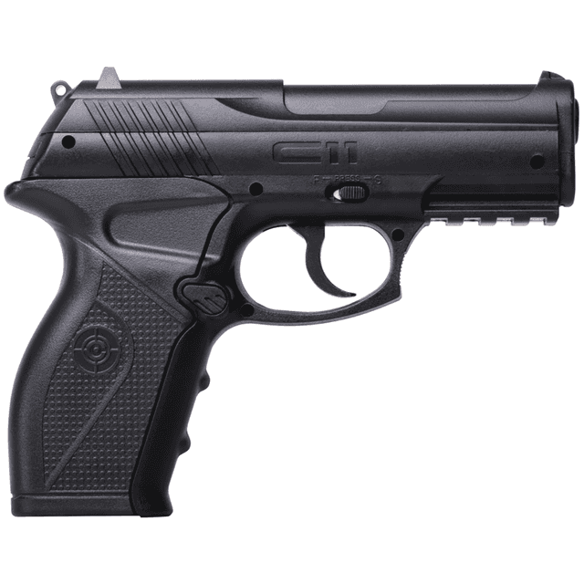 Crosman C11 Air Pistol - .177 CO2, 18+1 Capacity, Black Polymer Grips - C11 Crosman C11 Air Pistol - .177 CO2, 18+1 Capacity, Black Polymer Grips - C11