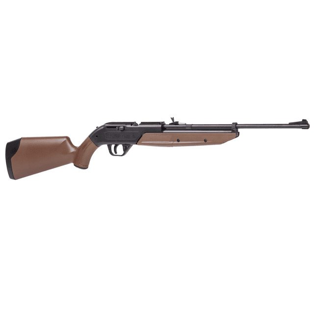 Crosman 760 Pumpmaster Pump Air Rifle - .177, 18+1 Capacity, Black Smooth Bore Steel Barrel, Black Receiver, Brown Synthetic Stock, Crossbolt Safety - 760B Crosman 760 Pumpmaster Pump Air Rifle - .177, 18+1 Capacity, Black Smooth Bore Steel Barrel, Black Receiver, Brown Synthetic Stock, Crossbolt Safety - 760B