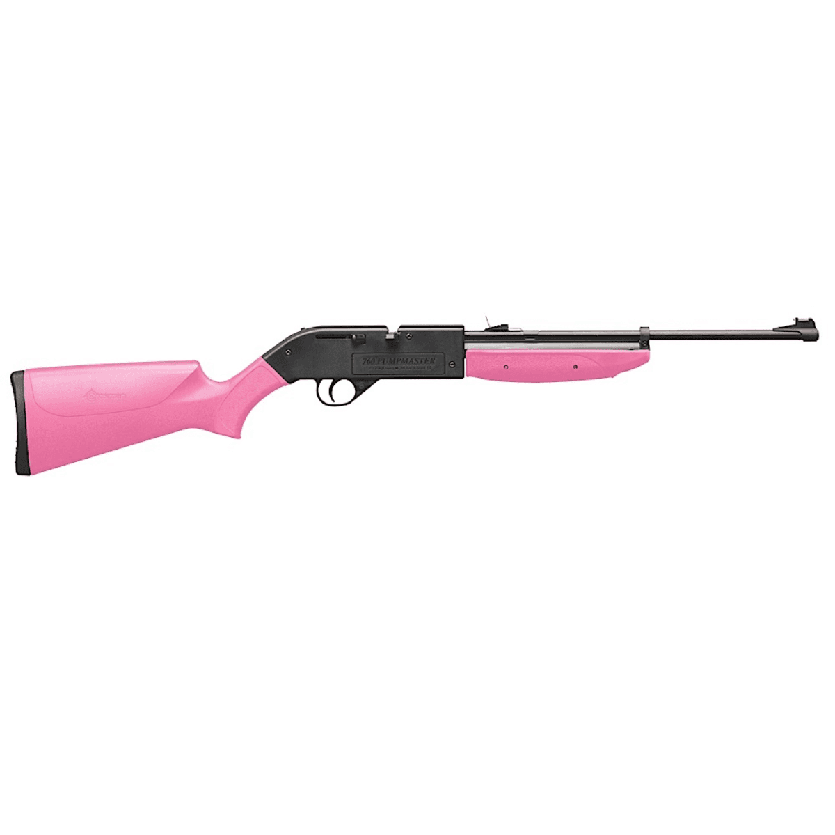 Crosman 760 Pumpmaster Air Rifle - .177, 18+1 Capacity, Black Receiver, Pink Stock - 760P Crosman 760 Pumpmaster Air Rifle - .177, 18+1 Capacity, Black Receiver, Pink Stock - 760P