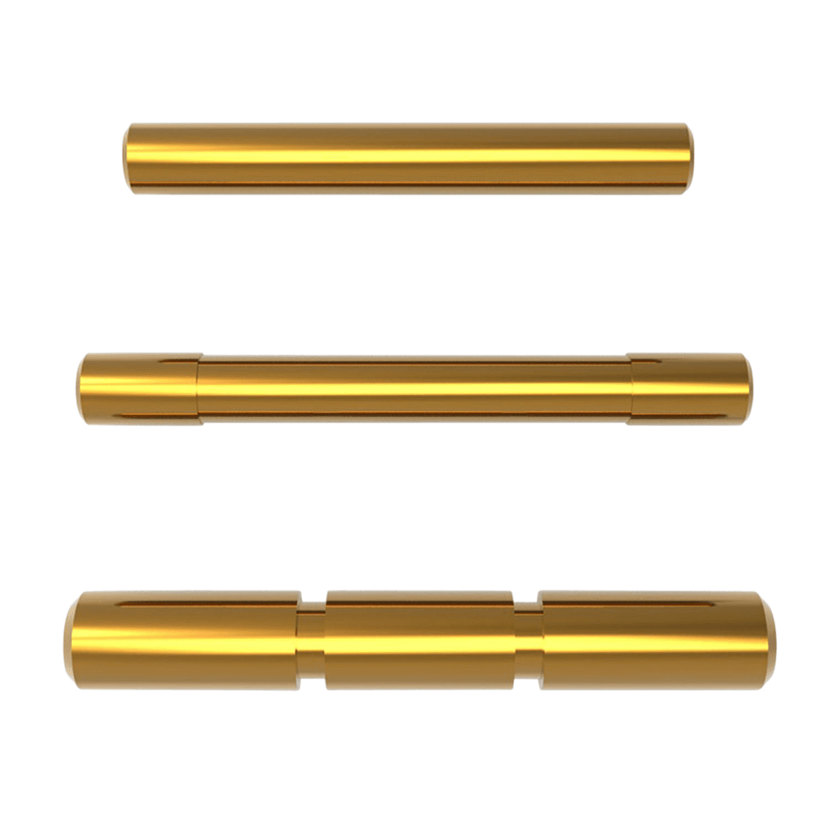 Cross Armory 3 Pin Set - Gold Steel, Compatible with Glock Gen1-3 - CRGPSGD Cross Armory 3 Pin Set - Gold Steel, Compatible with Glock Gen1-3 - CRGPSGD