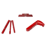 Cross Armory 3 Piece Kit Extended - Compatible with Glock Gen4, Red Anodized Steel/Aluminum Cross Armory 3 Piece Kit Extended - Compatible with Glock Gen4, Red Anodized Steel/Aluminum