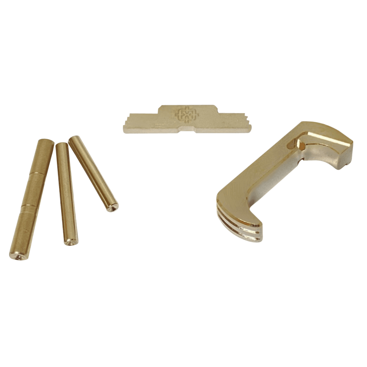 Cross Armory 3 Piece Kit Extended - Silver Anodized Steel/Aluminum, Compatible with Glock 17/19/26/34 Gen5 - CRG5OKSV Cross Armory 3 Piece Kit Extended - Silver Anodized Steel/Aluminum, Compatible with Glock 17/19/26/34 Gen5 - CRG5OKSV