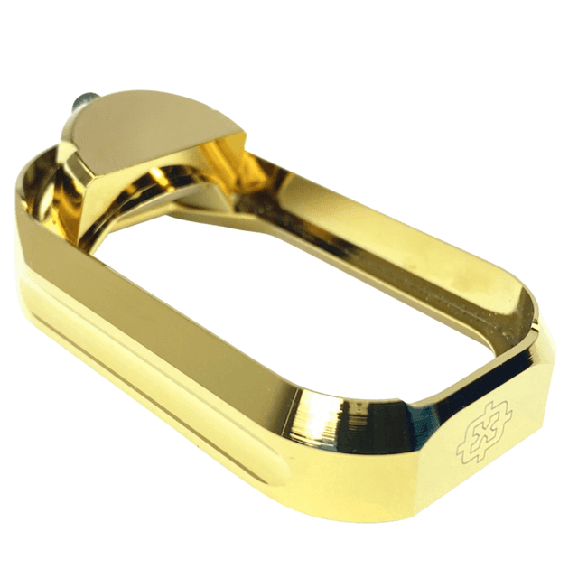 Cross Armory Flared Magwell - Gold Anodized Aluminum, Compatible with Glock Gen1-3 - CRGFMWGD Cross Armory Flared Magwell - Gold Anodized Aluminum, Compatible with Glock Gen1-3 - CRGFMWGD