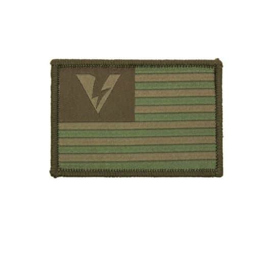 Oakley Standard Issue Logo Flag Patch - Green/Brown Oakley Standard Issue Logo Flag Patch - Green/Brown