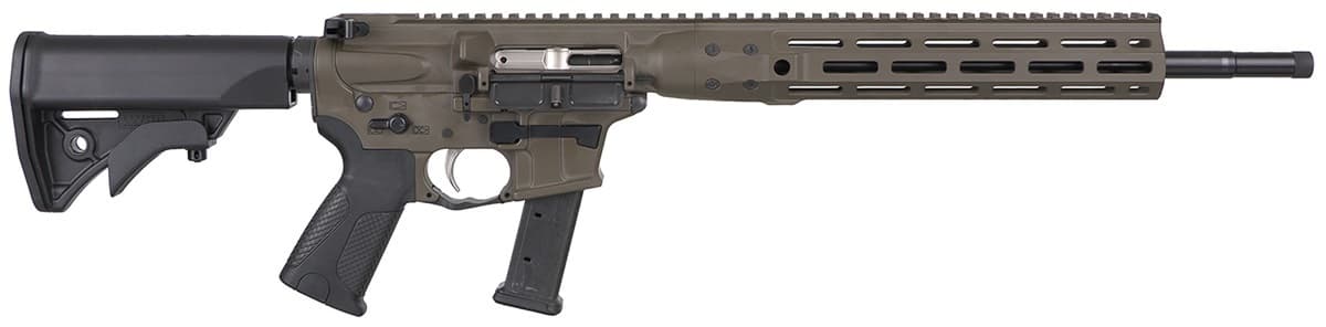 LWRC IC-9 9mm Luger 33+1 16" Black Nitride Steel Barrel, Patriot Brown Cerakote Integrated Rail Base Aluminum Receiver, 12" M-LOK Handguard, Synthetic Adjustable Stock, LWRC Ultra Combat Grip, Ambidextrous - ICR9PBC16 LWRC IC-9 9mm Luger 33+1 16" Black Nitride Steel Barrel, Patriot Brown Cerakote Integrated Rail Base Aluminum Receiver, 12" M-LOK Handguard, Synthetic Adjustable Stock, LWRC Ultra Combat Grip, Ambidextrous - ICR9PBC16