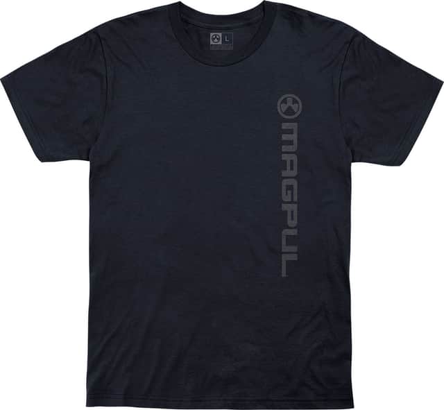 Magpul Vertical Logo Navy Cotton Short Sleeve Small - MAG1113410S Magpul Vertical Logo Navy Cotton Short Sleeve Small - MAG1113410S
