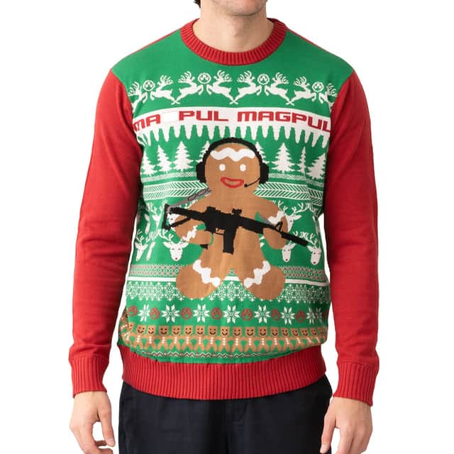 Magpul Ugly Christmas GingARbread Man Multi-Color, Cotton/Acrylic, Long Sleeve, Large - MAG1198975L Magpul Ugly Christmas GingARbread Man Multi-Color, Cotton/Acrylic, Long Sleeve, Large - MAG1198975L