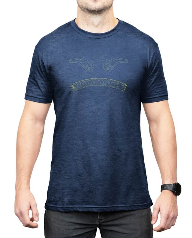Magpul Magmouth Navy Heather Cotton/Polyester Short Sleeve Large - MAG1268411L Magpul Magmouth Navy Heather Cotton/Polyester Short Sleeve Large - MAG1268411L