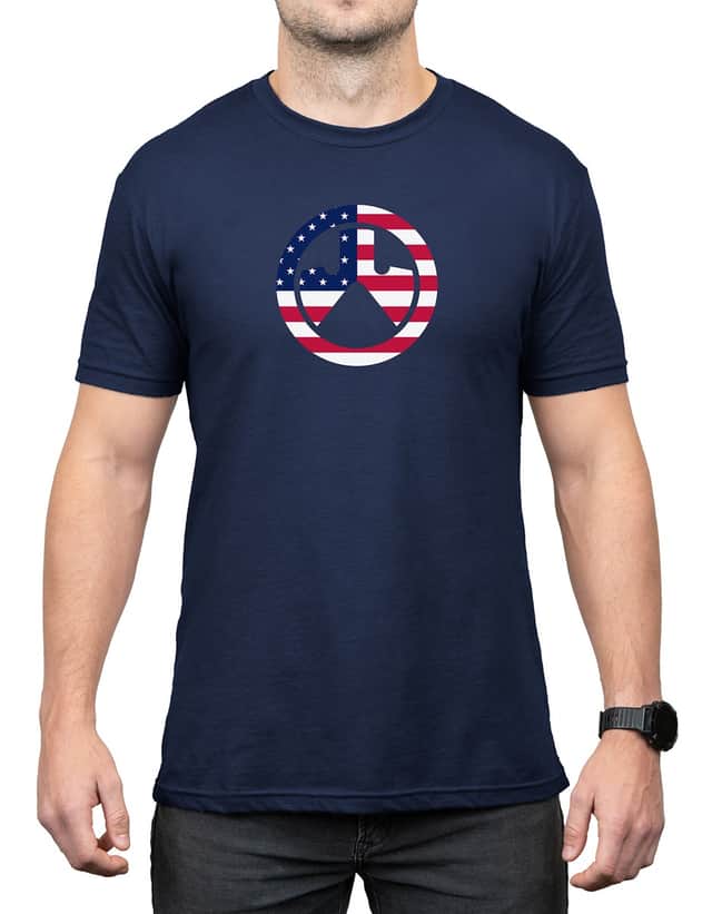 Magpul Independence Icon Navy Cotton/Polyester Short Sleeve Medium - MAG1281410M Magpul Independence Icon Navy Cotton/Polyester Short Sleeve Medium - MAG1281410M