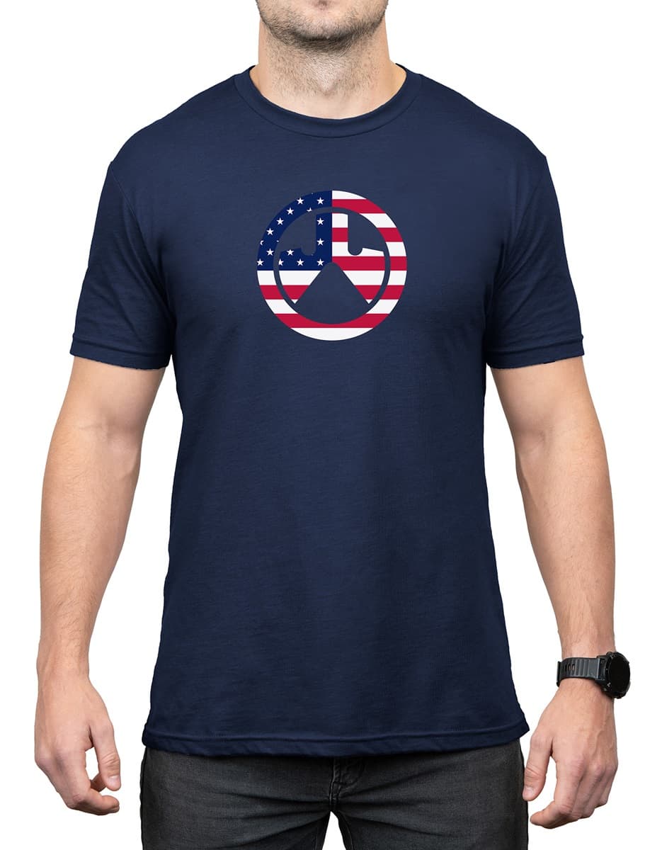 Magpul Independence Icon Navy Cotton/Polyester Short Sleeve XL - MAG1281410XL Magpul Independence Icon Navy Cotton/Polyester Short Sleeve XL - MAG1281410XL