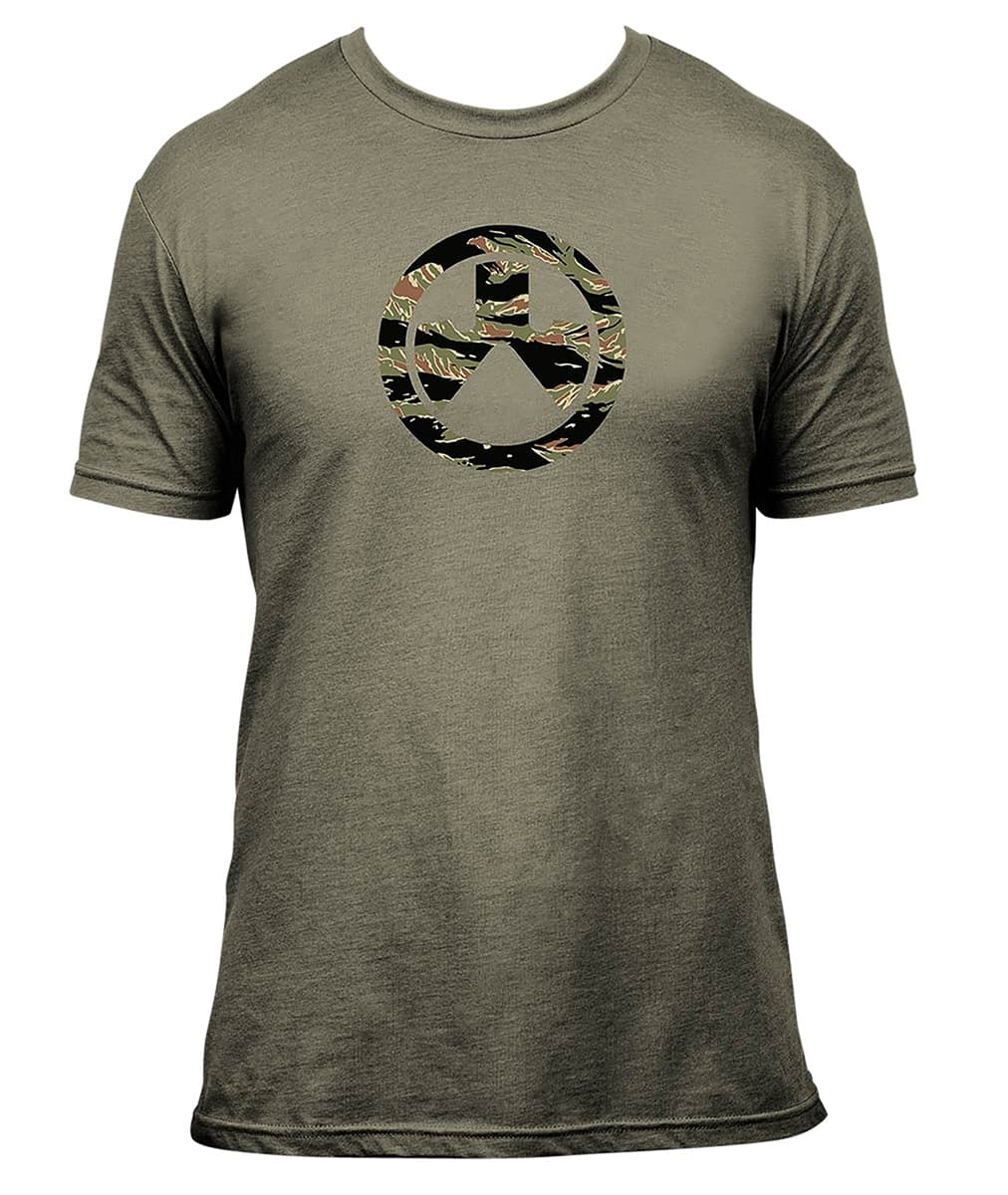 Magpul Tiger Stripe Icon Olive Drab Heather Cotton/Polyester Short Sleeve Small - MAG1292317S Magpul Tiger Stripe Icon Olive Drab Heather Cotton/Polyester Short Sleeve Small - MAG1292317S
