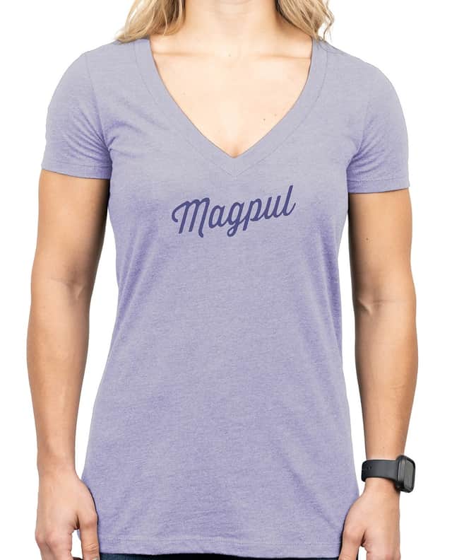 Magpul Rover Script Women's Orchid Heather Cotton/Polyester Short Sleeve Medium - MAG1336530M Magpul Rover Script Women's Orchid Heather Cotton/Polyester Short Sleeve Medium - MAG1336530M