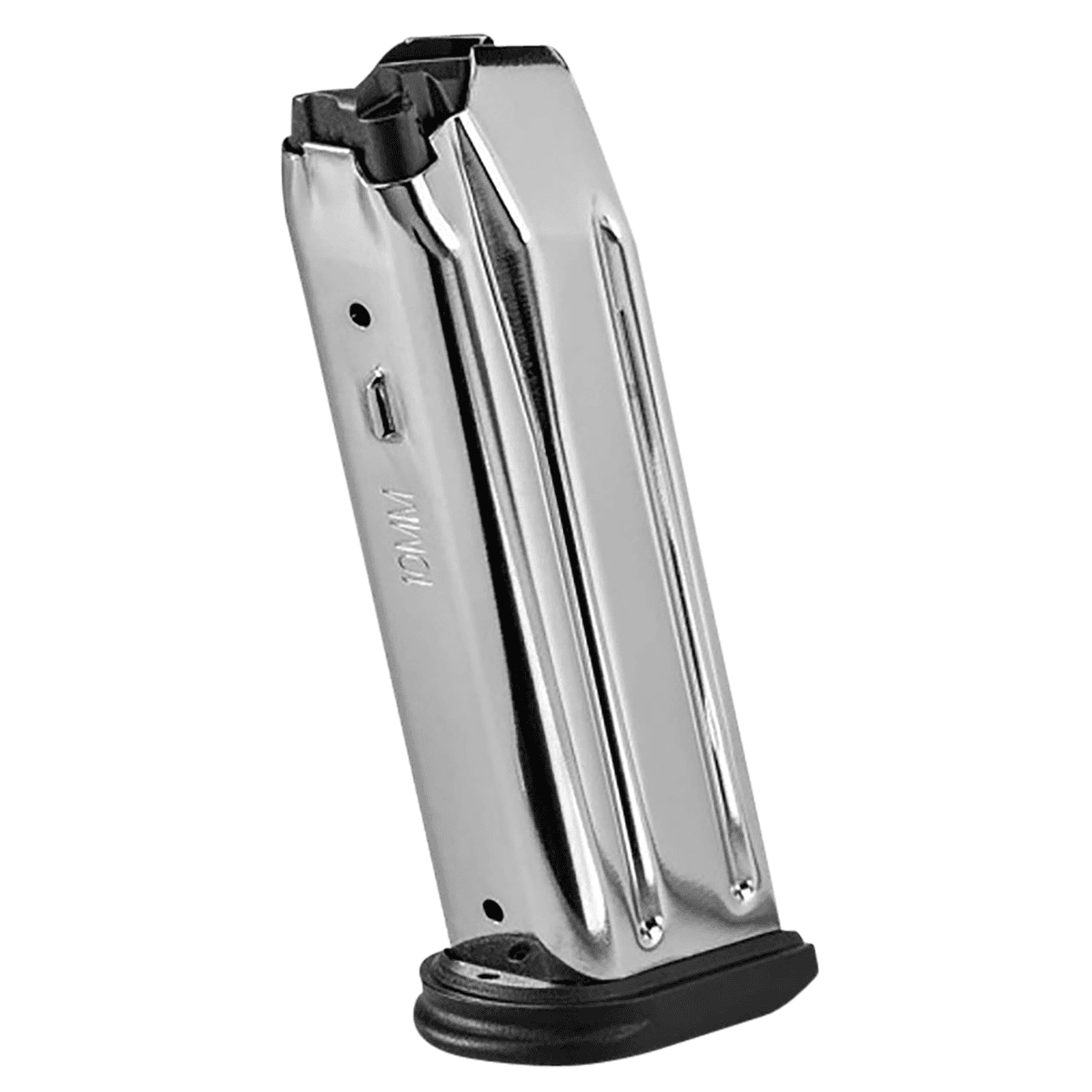 FN 510 Replacement Magazine 15rd 10mm Stainless Steel with Black Polymer Flush Floorplate (Fits FN 510 Tactical) - 20100719 FN 510 Replacement Magazine 15rd 10mm Stainless Steel with Black Polymer Flush Floorplate (Fits FN 510 Tactical) - 20100719