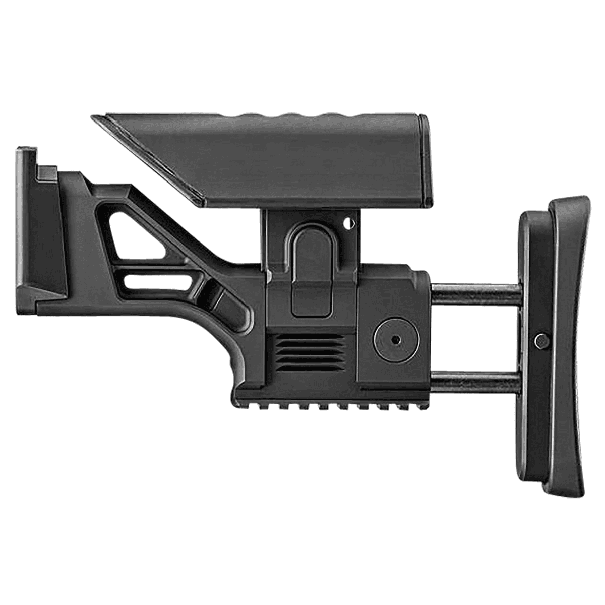 FN SSR Rear Stock Assembly Black Aluminum, Fully Adjustable for FN SCAR 16S/17S - 20100566 FN SSR Rear Stock Assembly Black Aluminum, Fully Adjustable for FN SCAR 16S/17S - 20100566