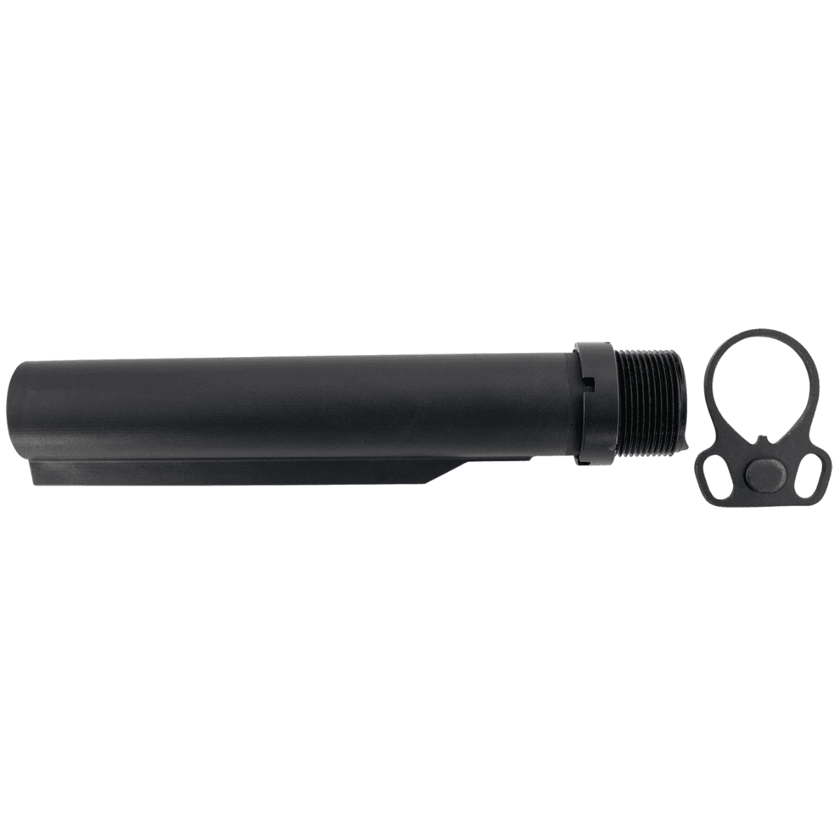 ET Arms Buffer Tube Kit, Includes Castle Nut and Ambidextrous End Plate, Carbon Fiber - ETAMILCARTUBE ET Arms Buffer Tube Kit, Includes Castle Nut and Ambidextrous End Plate, Carbon Fiber - ETAMILCARTUBE