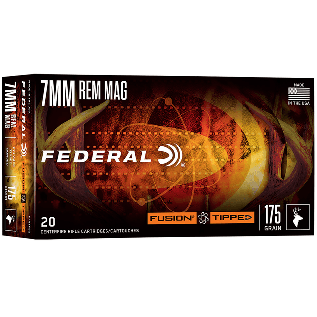 Federal Fusion 7mm PRC 175gr Bonded Soft Point, 20 Rounds per Box, 10 Boxes per Case - F7PRCTFS2 Federal Fusion 7mm PRC 175gr Bonded Soft Point, 20 Rounds per Box, 10 Boxes per Case - F7PRCTFS2