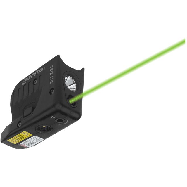 Nightstick Tactical Weapon-Mounted Light w/Green Laser - TSM11G Nightstick Tactical Weapon-Mounted Light w/Green Laser - TSM11G