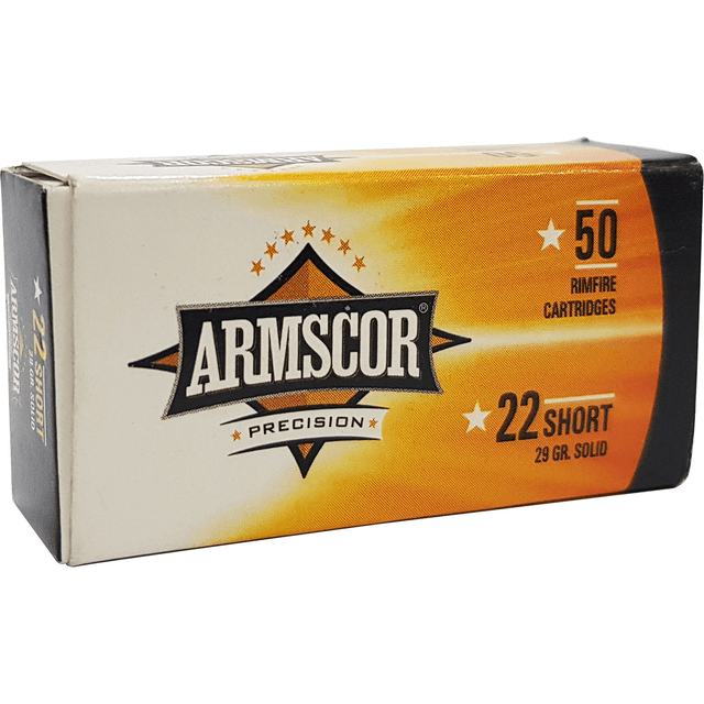 Armscor 50415 Precision 22 Short 29gr Solid Point 50 Per Box Armscor 50415 Precision 22 Short 29gr Solid Point 50 Per Box