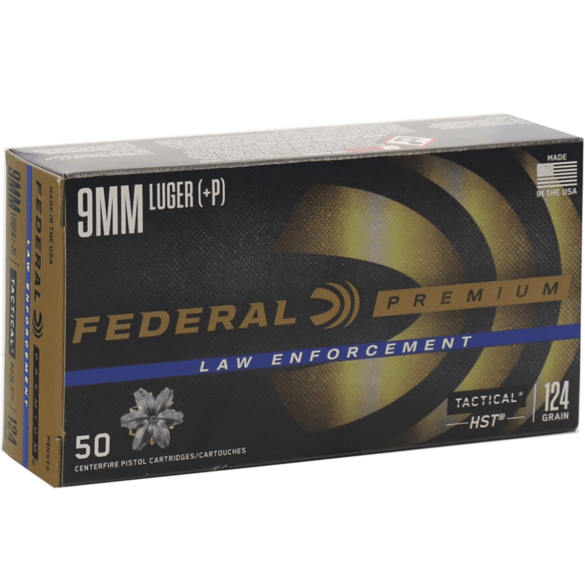 Federal P9HST3 Premium Personal Defense 9mm+P 124gr HST Jacketed Hollow Point 50 Per Box Federal P9HST3 Premium Personal Defense 9mm+P 124gr HST Jacketed Hollow Point 50 Per Box