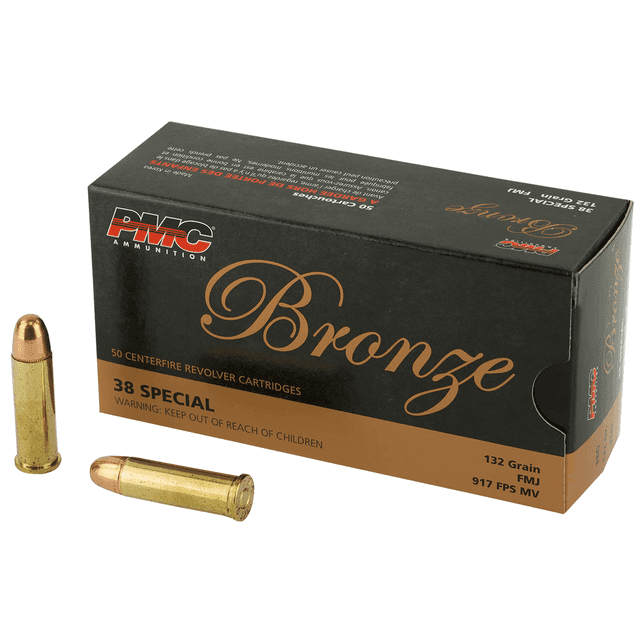 PMC 38G Bronze 38Special 132gr Full Metal Jacket 50 Per Box PMC 38G Bronze 38Special 132gr Full Metal Jacket 50 Per Box