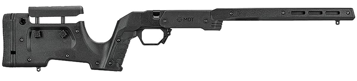 Mdt Sporting Goods Inc XRS Chassis Black Aluminum Core with Polymer Panels, Adj. Cheekrest, M-LOK Forend, Interchangeable Grips, AICS Mag Compatible, Fits Short Action Remington 700 - 104691BLK Mdt Sporting Goods Inc XRS Chassis Black Aluminum Core with Polymer Panels, Adj. Cheekrest, M-LOK Forend, Interchangeable Grips, AICS Mag Compatible, Fits Short Action Remington 700 - 104691BLK