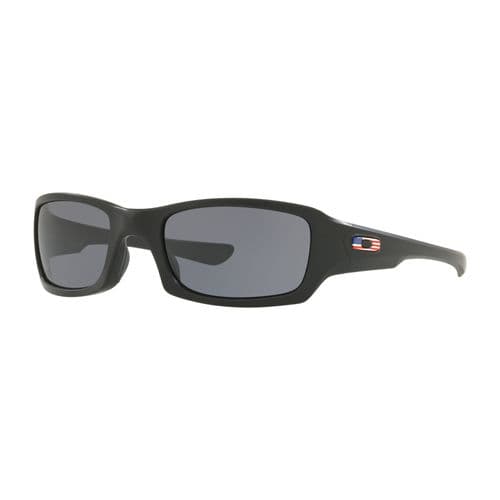 Oakley Standard Issue Fives Squared USA Matte BLK w/ Grey Oakley Standard Issue Fives Squared USA Matte BLK w/ Grey
