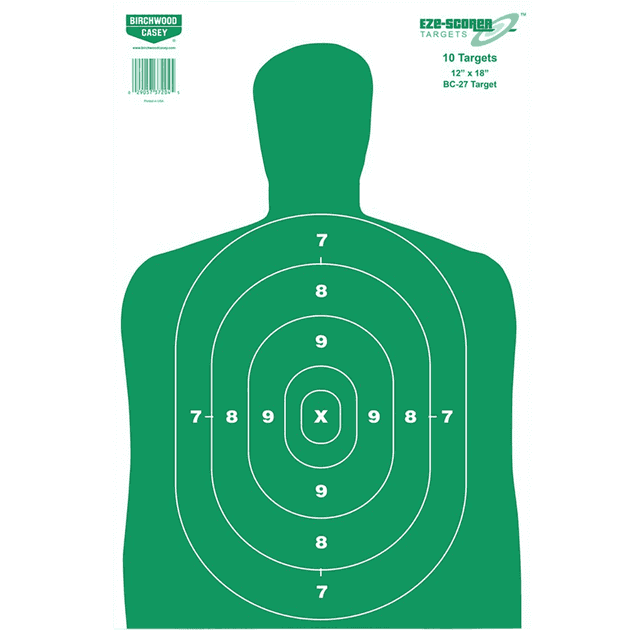 Birchwood Casey EZE-Scorer BC-27 Silhouette Target - 37010 Birchwood Casey EZE-Scorer BC-27 Silhouette Target - 37010