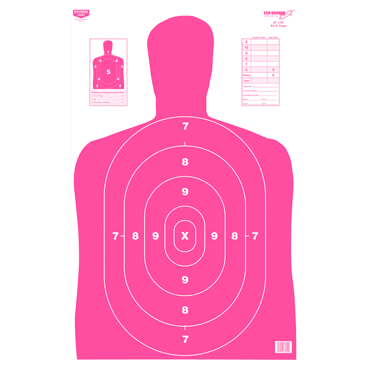 Birchwood Casey EZE-Scorer BC-27 Silhouette Target - 37040 Birchwood Casey EZE-Scorer BC-27 Silhouette Target - 37040