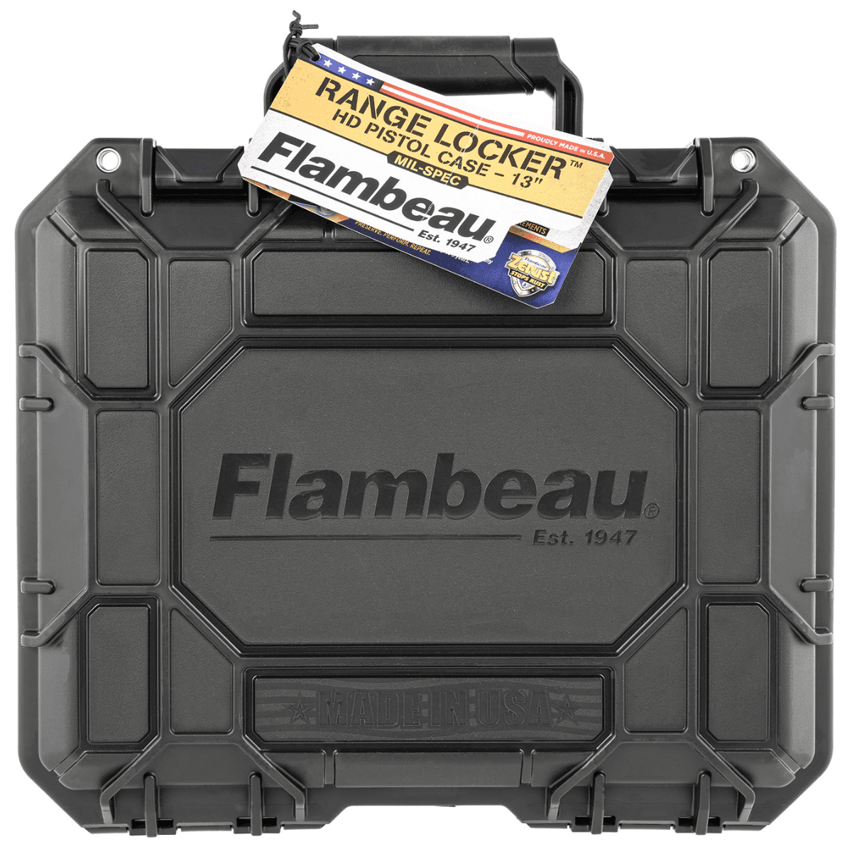 Flambeau Range Locker HD Pistol Case Black Polymer - Holds Full Size/Multiple Compact Handguns - 1312SN Flambeau Range Locker HD Pistol Case Black Polymer - Holds Full Size/Multiple Compact Handguns - 1312SN