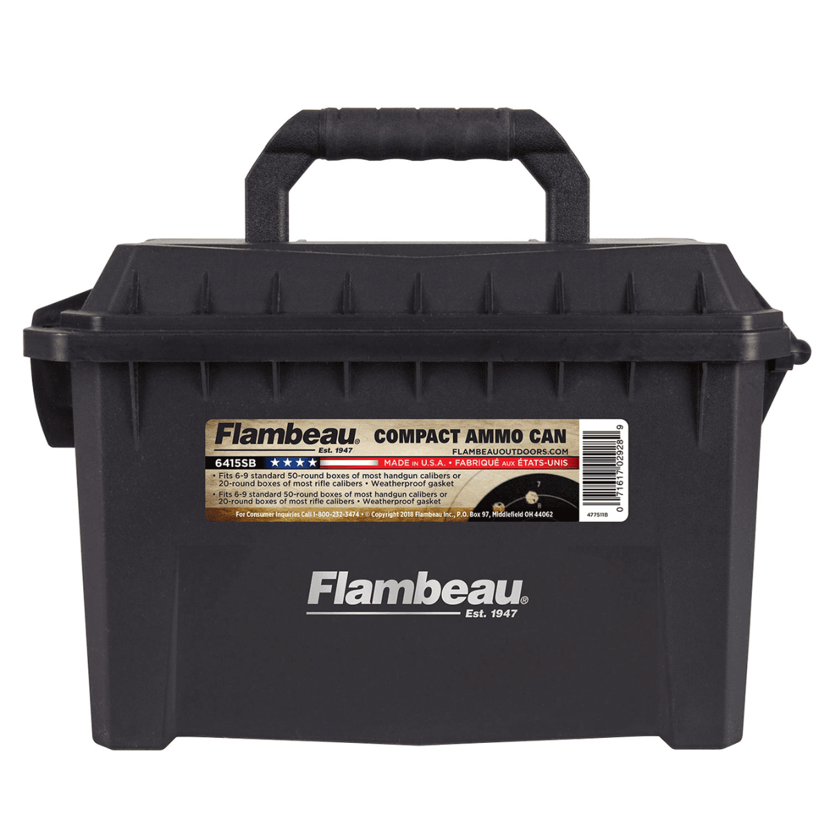 Flambeau Compact 223 Rem/5.56x45mm NATO 20rd Ammo Box Black - 6415SB Flambeau Compact 223 Rem/5.56x45mm NATO 20rd Ammo Box Black - 6415SB