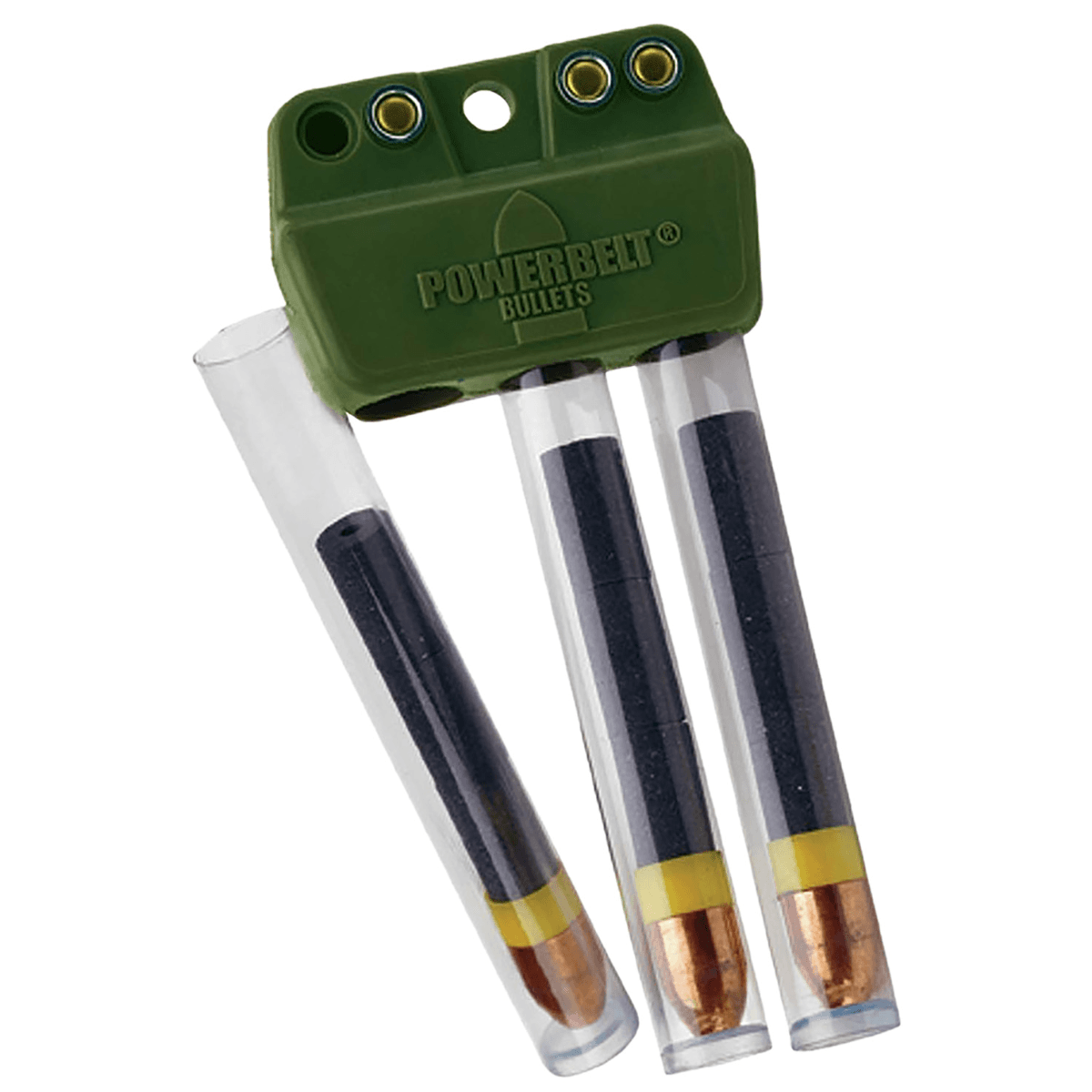 PowerBelt SpeedClip Loader for .50 Cal - Green Plastic, Capacity 3 - AC1501 PowerBelt SpeedClip Loader for .50 Cal - Green Plastic, Capacity 3 - AC1501