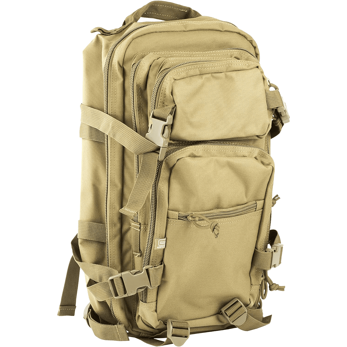 Glock AS02001 Multi-Purpose 3-1 Coyote Tan Polyester w/ 4 Compartments & Multi-Position EDC Back Pack Holster Glock AS02001 Multi-Purpose 3-1 Coyote Tan Polyester w/ 4 Compartments & Multi-Position EDC Back Pack Holster