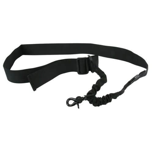 TacFire SL001B Single Point Sling 1.25" W x 20"-30" L Adjustable Double Bungee Black Nylon Webbing for Rifle Shotgun TacFire SL001B Single Point Sling 1.25" W x 20"-30" L Adjustable Double Bungee Black Nylon Webbing for Rifle Shotgun