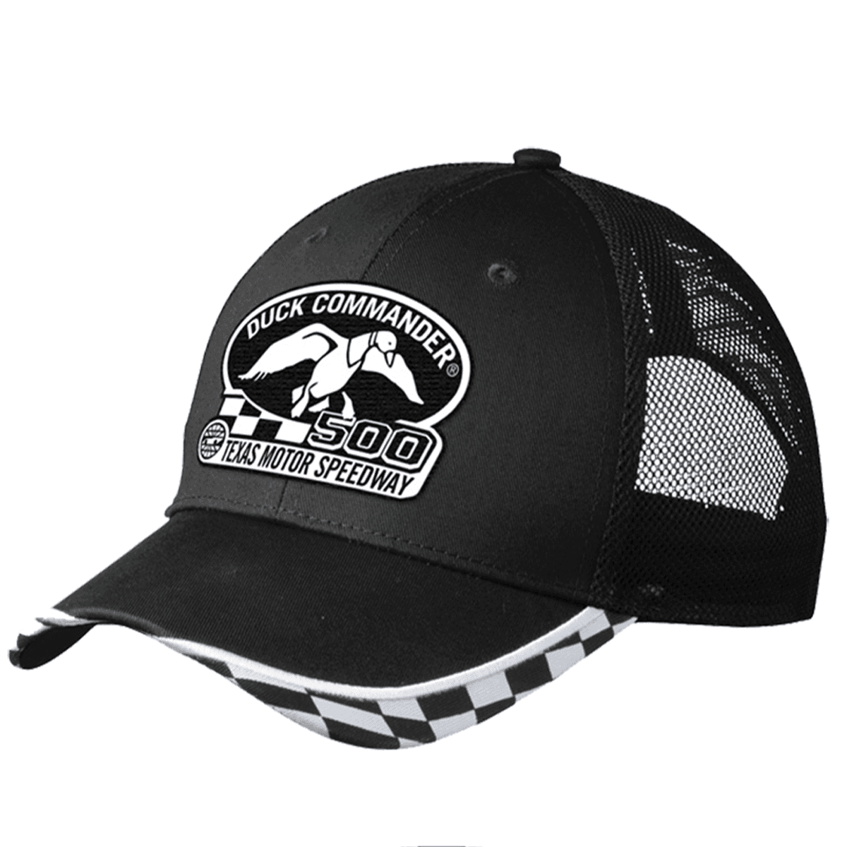 Duck Commander Sports Cap Duck Commander Texas Motor Speedway DHDC50001 Logo Hat Mesh Black One Size Cotton/Poly Mesh Duck Commander Sports Cap Duck Commander Texas Motor Speedway DHDC50001 Logo Hat Mesh Black One Size Cotton/Poly Mesh