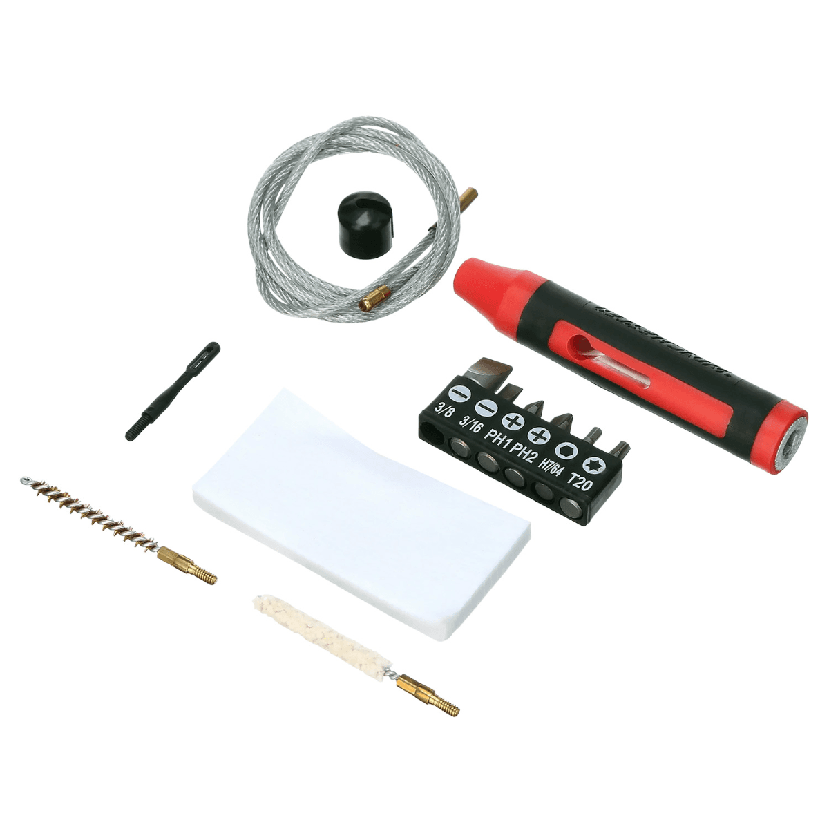 DAC Winchester Cleaning Kit .17 Cal Rifle -, 12 Pieces Black/Red - 17LR DAC Winchester Cleaning Kit .17 Cal Rifle -, 12 Pieces Black/Red - 17LR