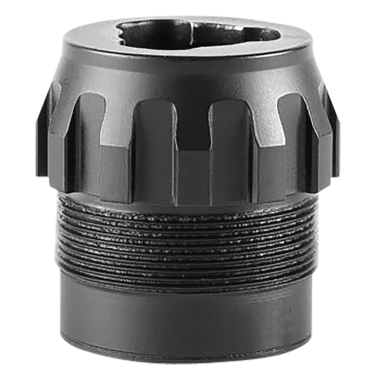 Dead Air P-Series 3-Lug Adapter Black Stainless Steel, Fits Primal/Wolfman/Ghost .45 with P-Series Adapter - DA444 Dead Air P-Series 3-Lug Adapter Black Stainless Steel, Fits Primal/Wolfman/Ghost .45 with P-Series Adapter - DA444