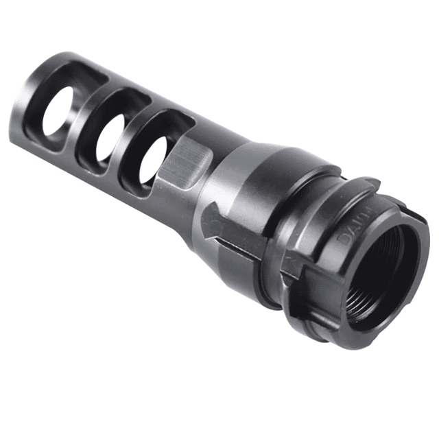 Dead Air KeyMount Muzzle Brake 5/8"-24 TPI 2.60" Black Steel - DA102 Dead Air KeyMount Muzzle Brake 5/8"-24 TPI 2.60" Black Steel - DA102