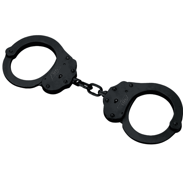 Uzi Accessories NIJ Handcuffs, Black - UZIHCEUBCNIJ Uzi Accessories NIJ Handcuffs, Black - UZIHCEUBCNIJ