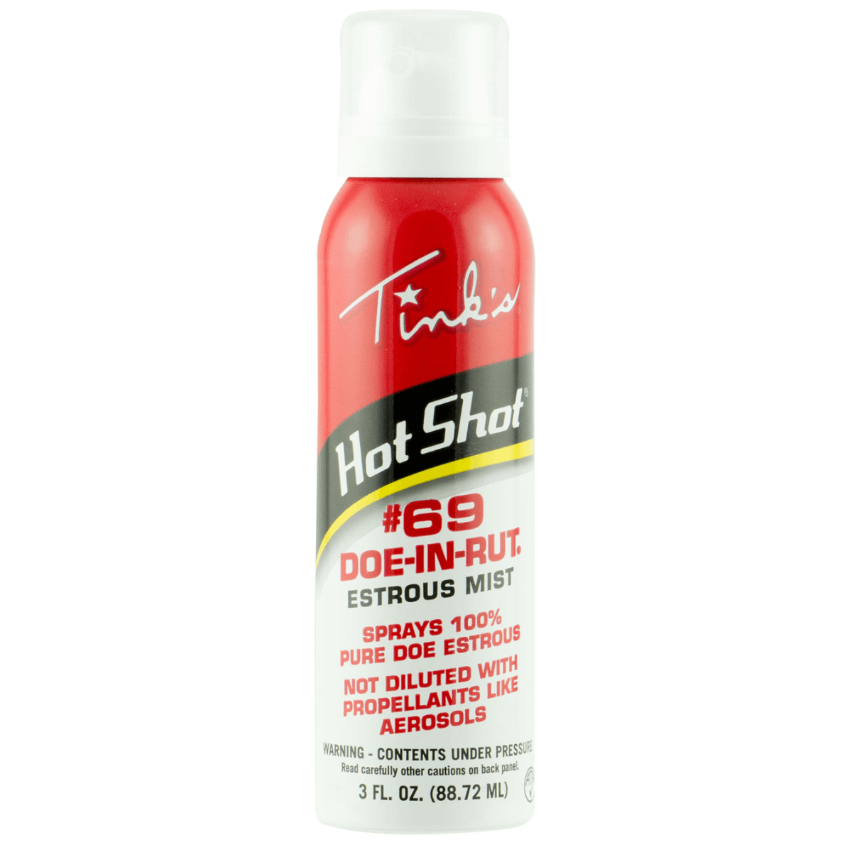 Tinks #69 Hot Shot Deer Attractant, Doe in Estrus Scent, 3 oz Aerosol - W5310 Tinks #69 Hot Shot Deer Attractant, Doe in Estrus Scent, 3 oz Aerosol - W5310