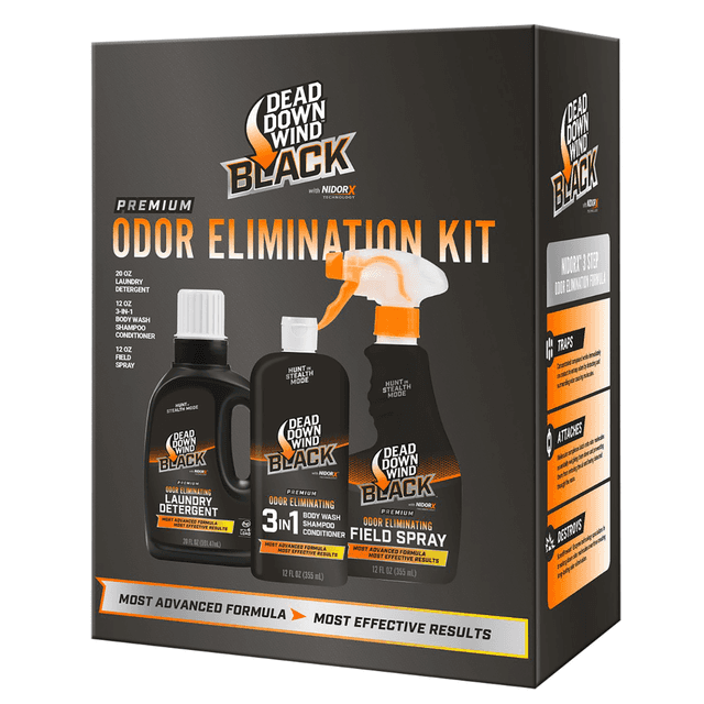 Dead Down Wind Black Premium 3-Piece Kit Odor Eliminator - 207022 Dead Down Wind Black Premium 3-Piece Kit Odor Eliminator - 207022