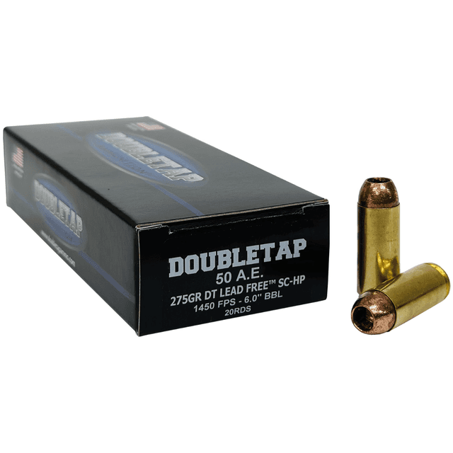 DoubleTap Ammunition DT Lead-Free – 50AE 275gr - 50AE275X DoubleTap Ammunition DT Lead-Free – 50AE 275gr - 50AE275X