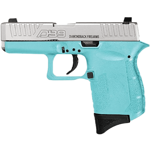 Diamondback DB9 Gen4 Micro-Compact Frame 9mm Luger 6+1, 3.10" Stainless Steel Barrel, Nickel Boron Serrated Stainless Steel Slide, Mint Polymer Frame & Grip - DB0200P091 Diamondback DB9 Gen4 Micro-Compact Frame 9mm Luger 6+1, 3.10" Stainless Steel Barrel, Nickel Boron Serrated Stainless Steel Slide, Mint Polymer Frame & Grip - DB0200P091