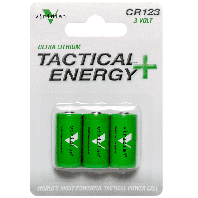 Viridian CR123 Battery 3.0 Volts,1,750 mAh - 3500006 Viridian CR123 Battery 3.0 Volts,1,750 mAh - 3500006