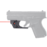 Viridian Red Laser Sight for Glock 42/43/43X/48 E-Series, Side View Viridian Red Laser Sight for Glock 42/43/43X/48 E-Series, Side View