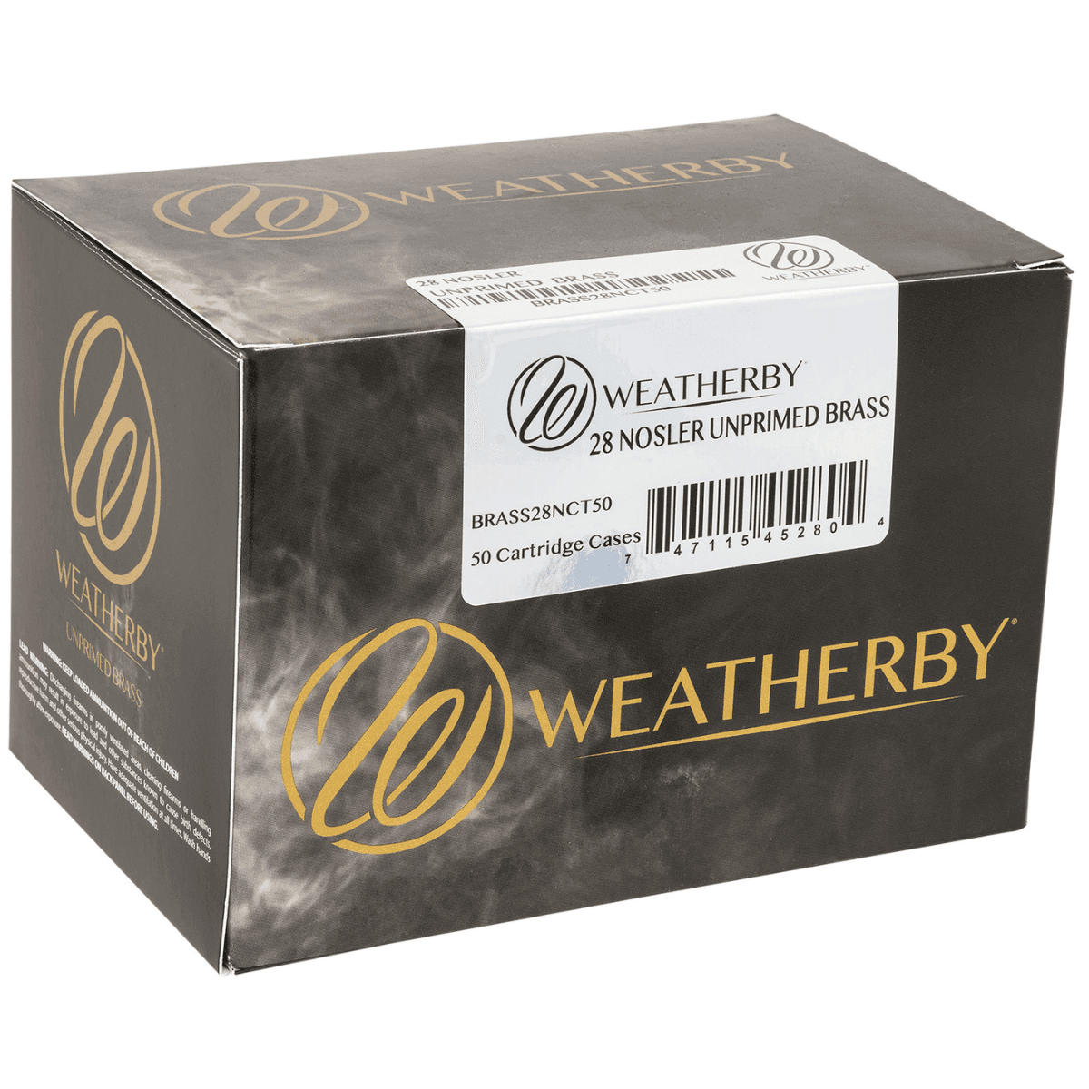 Weatherby Unprimed Cases 28Nosler Rifle, 50/Box - BRASS28NCT50 Weatherby Unprimed Cases 28Nosler Rifle, 50/Box - BRASS28NCT50