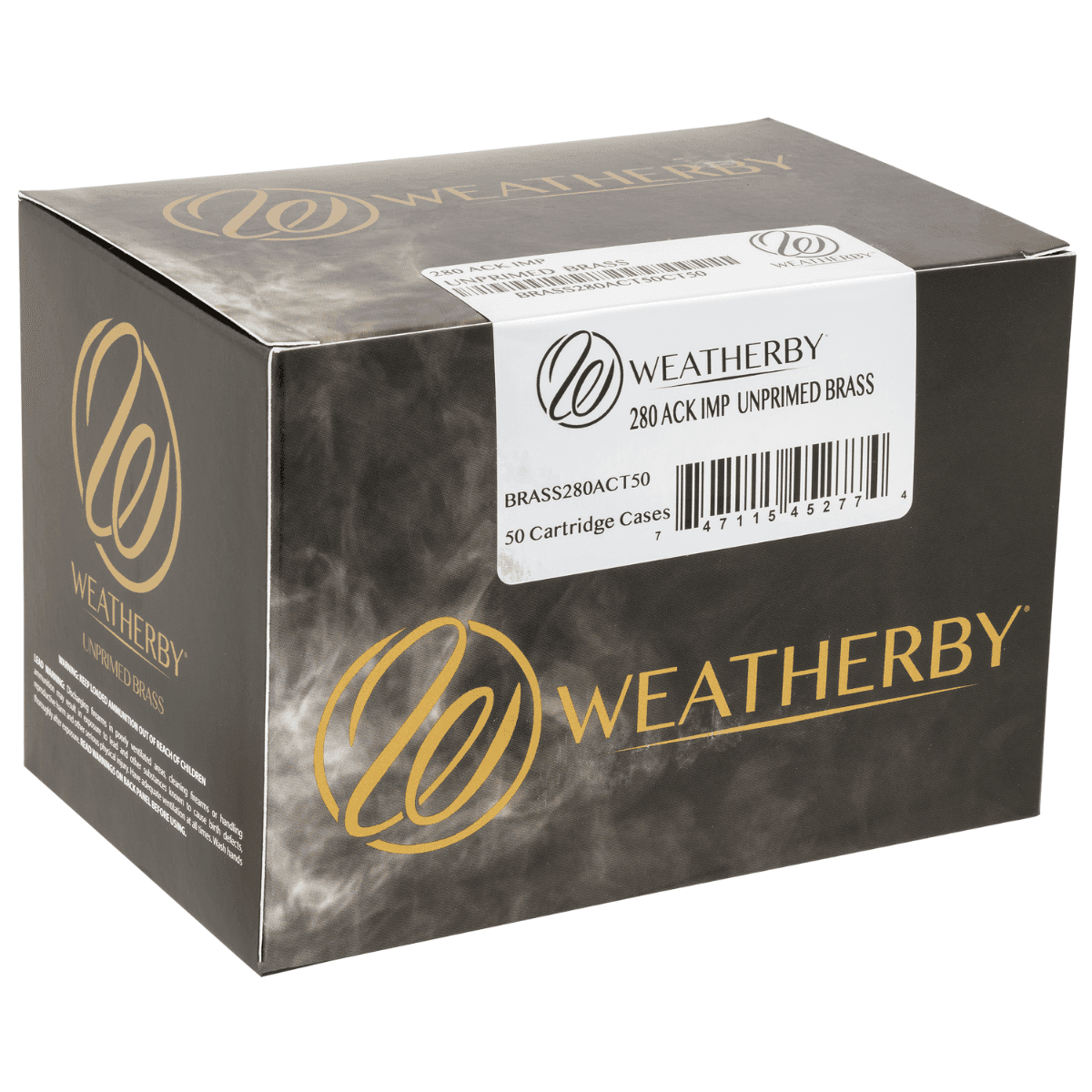 Weatherby Unprimed Cases 280ACKLEY Rifle, 50/Box - BRASS280ACT50 Weatherby Unprimed Cases 280ACKLEY Rifle, 50/Box - BRASS280ACT50