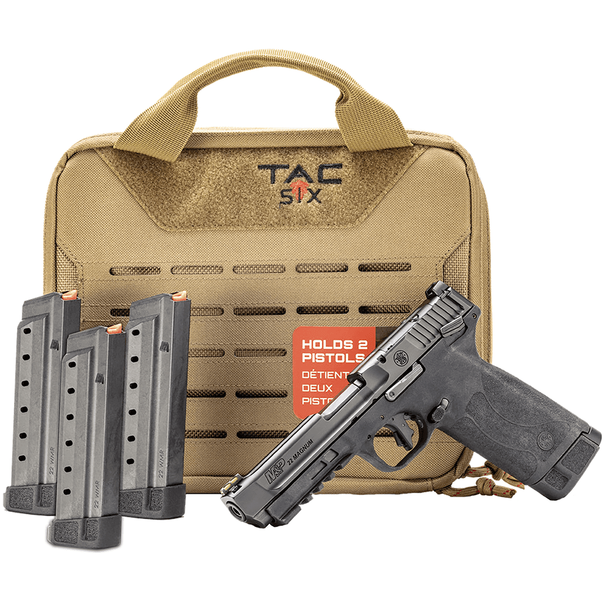 Smith & Wesson 14347 M&P Range Kit Full Size Frame 22 WMR 30+1 4.35" Black Armornite Stainless Steel w/Tempo System Barrel Black Armornite Optic Ready/Serrated Slide Smith & Wesson 14347 M&P Range Kit Full Size Frame 22 WMR 30+1 4.35" Black Armornite Stainless Steel w/Tempo System Barrel Black Armornite Optic Ready/Serrated Slide