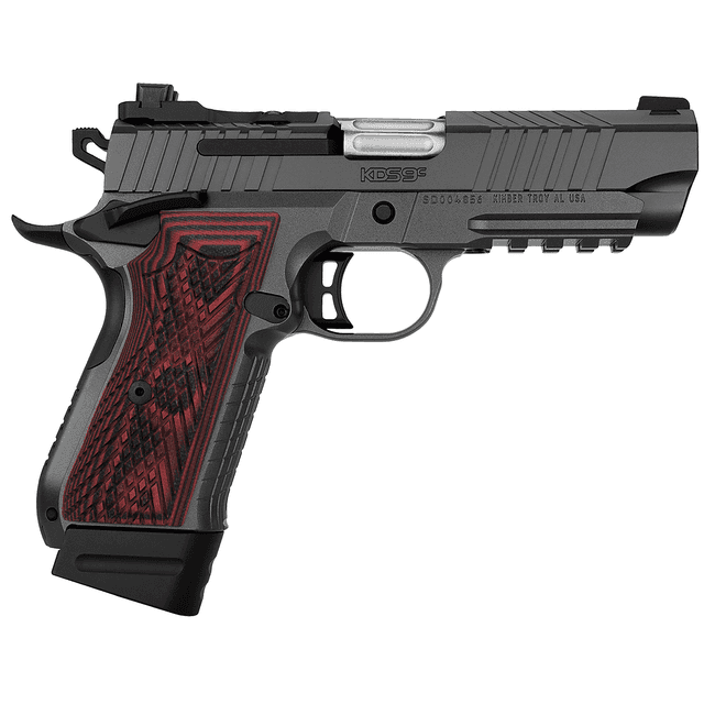 Kimber 3100024 KDS9C Rail 9mm 15+1 18+1 4.09" KimPro Gray Red/Black Front and Rear Serrations Stainless Steel Black Crosshatch cut G-10 Grip Kimber 3100024 KDS9C Rail 9mm 15+1 18+1 4.09" KimPro Gray Red/Black Front and Rear Serrations Stainless Steel Black Crosshatch cut G-10 Grip